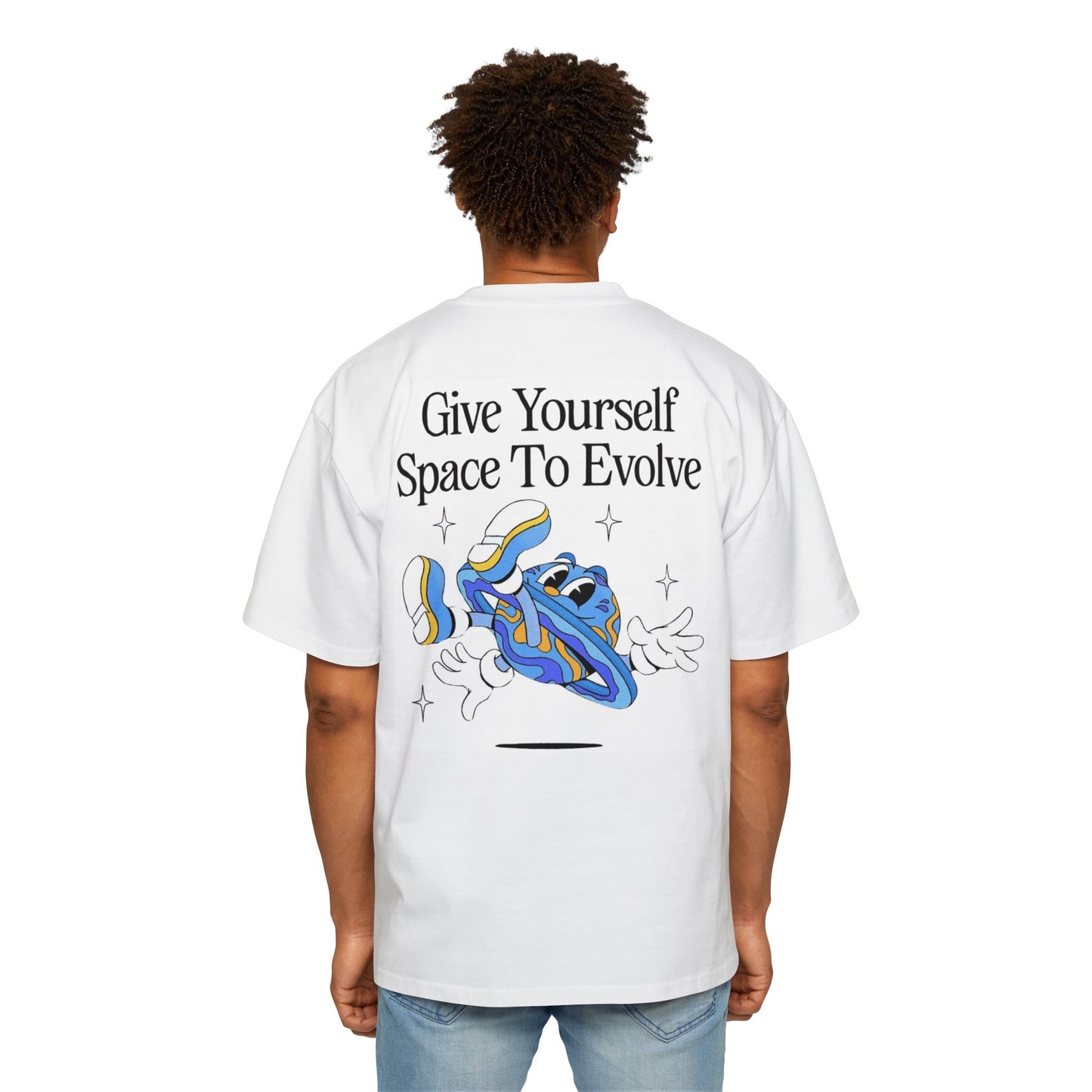 Give Yourself Space to Evolve oversized Tee